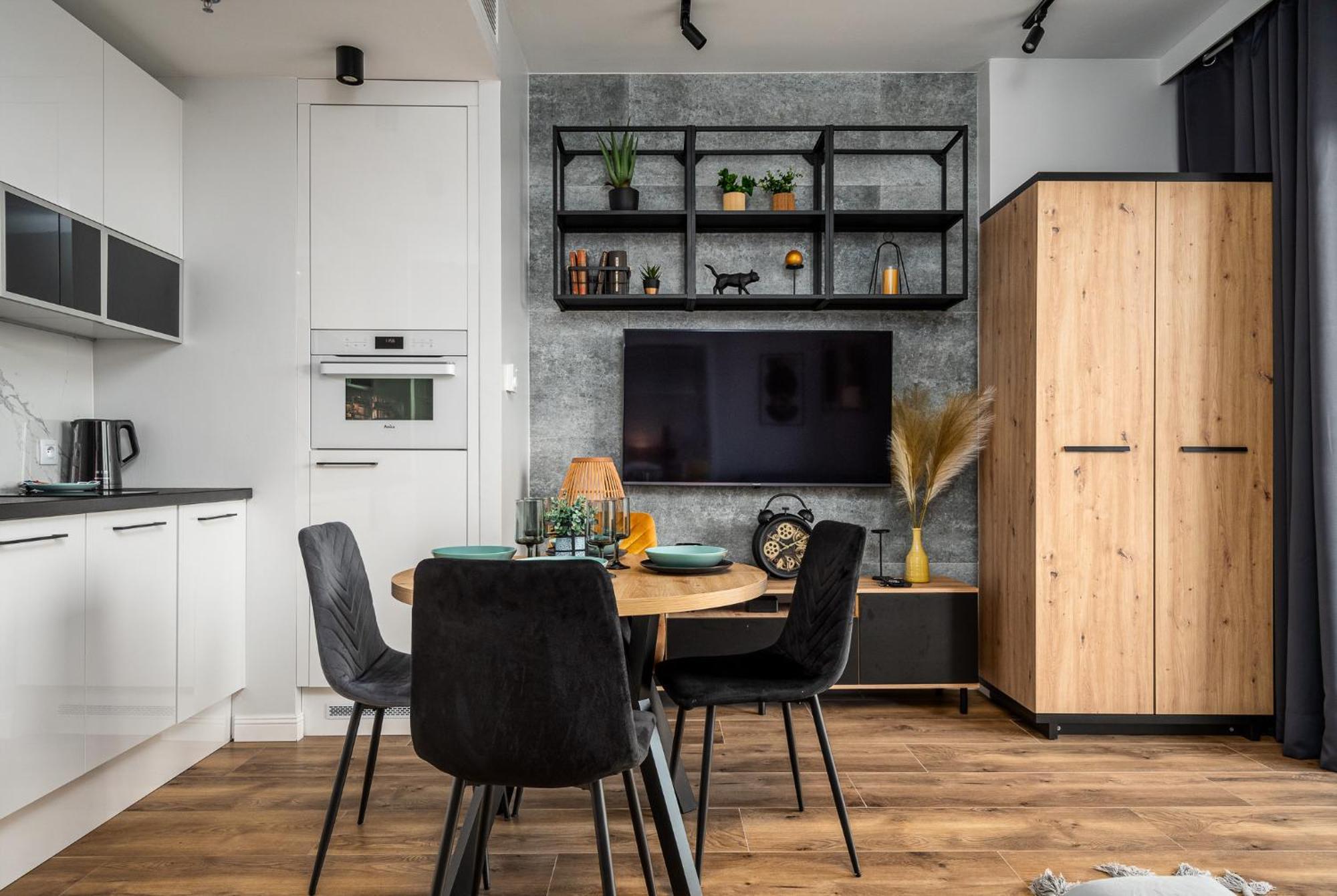 Wola Tower Deluxe Separate Bedroom With Free Garage - By Perfect Apart ワルシャワ エクステリア 写真